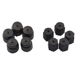 Maxbell 10 Pieces AC A/C Charging Port Service Caps R134a R12 13mm & 16mm Black