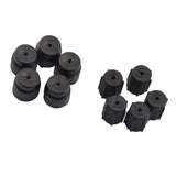 Maxbell 10 Pieces AC A/C Charging Port Service Caps R134a R12 13mm & 16mm Black