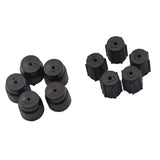 Maxbell 10 Pieces AC A/C Charging Port Service Caps R134a R12 13mm & 16mm Black