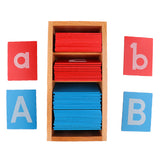 Maxbell Kids Montessori Materials Kindergarten Teaching Aids a-z A-Z Alphabet Box