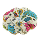 Maxbell Fabric Coated Pumpkin Shaped Wrist Wearable Pin Cushion for DIY Needlework