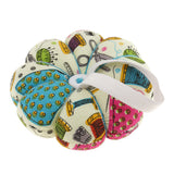 Maxbell Fabric Coated Pumpkin Shaped Wrist Wearable Pin Cushion for DIY Needlework