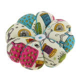 Maxbell Fabric Coated Pumpkin Shaped Wrist Wearable Pin Cushion for DIY Needlework