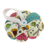 Maxbell Fabric Coated Pumpkin Shaped Wrist Wearable Pin Cushion for DIY Needlework