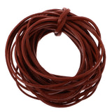 Maxbell Durable 5 Meter 3mm Flat Leather Cord For Necklace Bracelet Beading Jewelry Making DIY Accessory Coffee