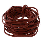 Maxbell Durable 5 Meter 3mm Flat Leather Cord For Necklace Bracelet Beading Jewelry Making DIY Accessory Coffee