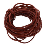 Maxbell Durable 5 Meter 3mm Flat Leather Cord For Necklace Bracelet Beading Jewelry Making DIY Accessory Coffee