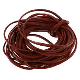 Maxbell Durable 5 Meter 3mm Flat Leather Cord For Necklace Bracelet Beading Jewelry Making DIY Accessory Coffee