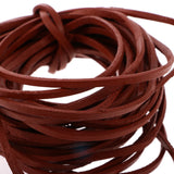 Maxbell Durable 5 Meter 3mm Flat Leather Cord For Necklace Bracelet Beading Jewelry Making DIY Accessory Coffee