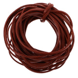 Maxbell Durable 5 Meter 3mm Flat Leather Cord For Necklace Bracelet Beading Jewelry Making DIY Accessory Coffee