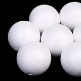 Maxbell 100 Pieces White Polystyrene Foam Balls Christmas Decoration Ornaments for DIY Modeling Crafts Kids Crafts 35mm