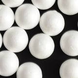 Maxbell 100 Pieces White Polystyrene Foam Balls Christmas Decoration Ornaments for DIY Modeling Crafts Kids Crafts 35mm