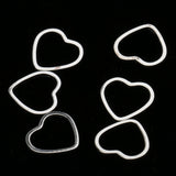 Maxbell Pack of 20PCS Alloy Heart Shape Findings Charms For Jewelry Bracelet Necklace Earrings Making Craft Silver