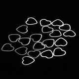 Maxbell Pack of 20PCS Alloy Heart Shape Findings Charms For Jewelry Bracelet Necklace Earrings Making Craft Silver