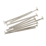 Maxbell Pack of 500PCS T Shape Needles Flat Head Pins For Beading Crafts Jewelry Necklace Earrings Bracelet Making 20mm