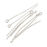 Maxbell Pack of 500PCS Eyepins Eye Pins Needles For Jewelry Necklace Earrings Making Craft DIY 40mm