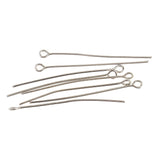 Maxbell Pack of 500PCS Eyepins Eye Pins Needles For Jewelry Necklace Earrings Making Craft DIY 40mm