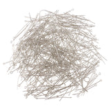 Maxbell Pack of 500PCS Eyepins Eye Pins Needles For Jewelry Necklace Earrings Making Craft DIY 40mm