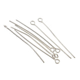 Maxbell Pack of 500PCS Eyepins Eye Pins Needles For Jewelry Necklace Earrings Making Craft DIY 40mm