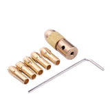 Maxbell Set of 7Pcs 0.5-3mm 3.17mm Electric Drill Bit Collet Mini Twist Drill Chuck Set