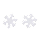 Maxbell 50 Pieces Non-woven Fabric Christmas Snowflake Patch Padded for DIY Xmas Decoration