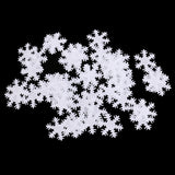 Maxbell 50 Pieces Non-woven Fabric Christmas Snowflake Patch Padded for DIY Xmas Decoration