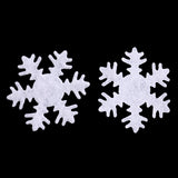 Maxbell 50 Pieces Non-woven Fabric Christmas Snowflake Patch Padded for DIY Xmas Decoration