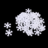 Maxbell 50 Pieces Non-woven Fabric Christmas Snowflake Patch Padded for DIY Xmas Decoration