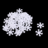 Maxbell 50 Pieces Non-woven Fabric Christmas Snowflake Patch Padded for DIY Xmas Decoration