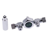 Maxbell 2-Way Stainless Steel Aquarium CO2 Splitter Regulator Check Valve