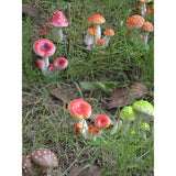 Maxbell Resin Mini Mushroom Figurine Figure for Indoor Garden Grassland Decors Collectible