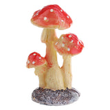Maxbell Resin Mini Mushroom Figurine Figure for Indoor Garden Grassland Decors Collectible