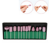 Maxbell 12 Styles/Set Professional Electric Nail Drill Bits Ceramic Head Manicure Pedicure Polishing Grinding Tools