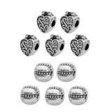 Maxbell Pack of 5 Pumpkin Position Spacer Beads Stopper Beads for Bracelet Necklace 3mm