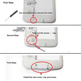 Maxbell USB Charger Port Cover Flap Dust Plug + Holder + Screw + Screwdriver + Cleaning Cloth