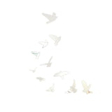 Maxbell Set of 11pcs Birds Removable Mirror Decal Art Mural Wall Stickers Home Decor DIY