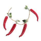 Maxbell 4pcs /String Artificial Chilli Photography Props Home Restaurant Decoration