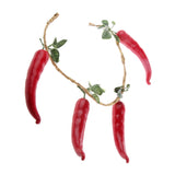 Maxbell 4pcs /String Artificial Chilli Photography Props Home Restaurant Decoration