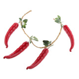 Maxbell 4pcs /String Artificial Chilli Photography Props Home Restaurant Decoration