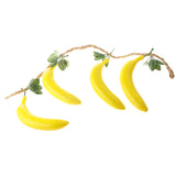 Maxbell 4pc/String Artificial Banana Toy Photography Prop Home Restaurant Decoration