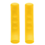 Maxbell Universal Soft Silicone Nonskid Coloured Brake Lever Grips Protectors Covers Yellow