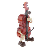 Maxbell Cute Guy Swing Windup Cello Music Box Musical Toy Table Ornament Kids Gift