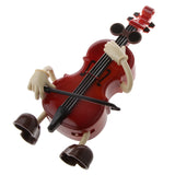 Maxbell Cute Guy Swing Windup Cello Music Box Musical Toy Table Ornament Kids Gift