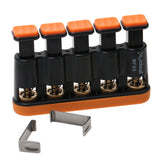Maxbell Guitar Beginner Hand Exerciser Finger Strengthener Trainer Hand Exerciser Orange & Black