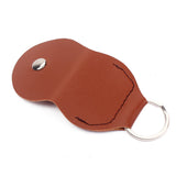 Maxbell Keychain Guitar Picks Holder Bag Leather-Brown