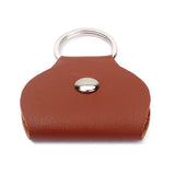 Maxbell Keychain Guitar Picks Holder Bag Leather-Brown