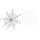 Maxbell Large Black Spider Web 5 Foot Rope Spiderweb Halloween Decorations