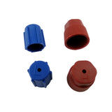 Maxbell 4 Pieces AC Air Conditioning Service Port R134a Side Air Conditioner Cap 13mm Blue & 16mm Brown Conversion Kit