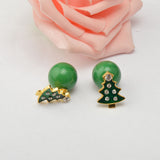 Maxbell Fashion Jewellery Cute Christmas Tree Beads Stud Earrings for Women Ladies
