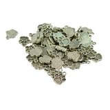 Maxbell 50pcs Tibetan Silver Cute Puppy Paw Print Charms Dangle Pendant DIY Craft